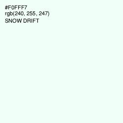#F0FFF7 - Snow Drift Color Image
